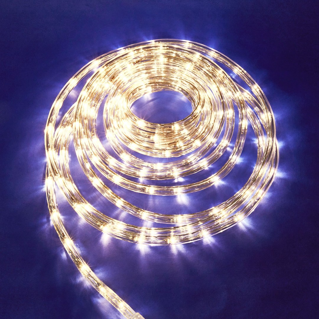 ULD-D50 50M/С08 IP44 WHITE Гирлянда светодиодная Дюралайт, 50м. С контроллером. Белый свет. Провод б